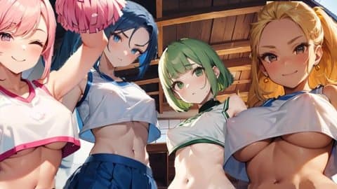 【ASMR音声】ギャル達に囲まれﾌﾟｰｸｽされるだけ