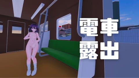 【アイテム連動】電車に誰もいない…露出するなら今のうち…【野外露出】