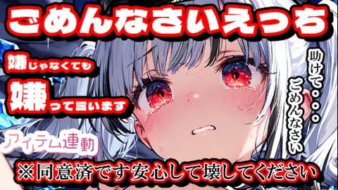 嫌じゃなくても嫌っていうごめんなさいえっち【アイテム連動】