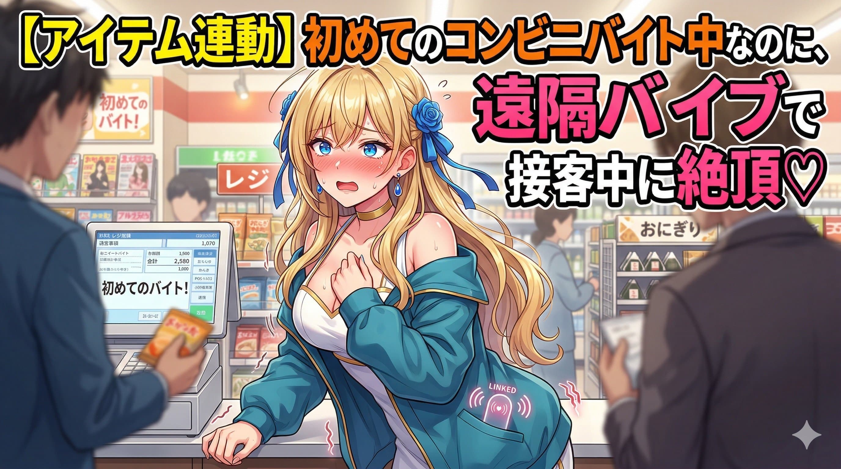 【実写/声我慢】制服の下で遠隔バイブ…最後は全裸で電マ絶頂///【アイテム連動】